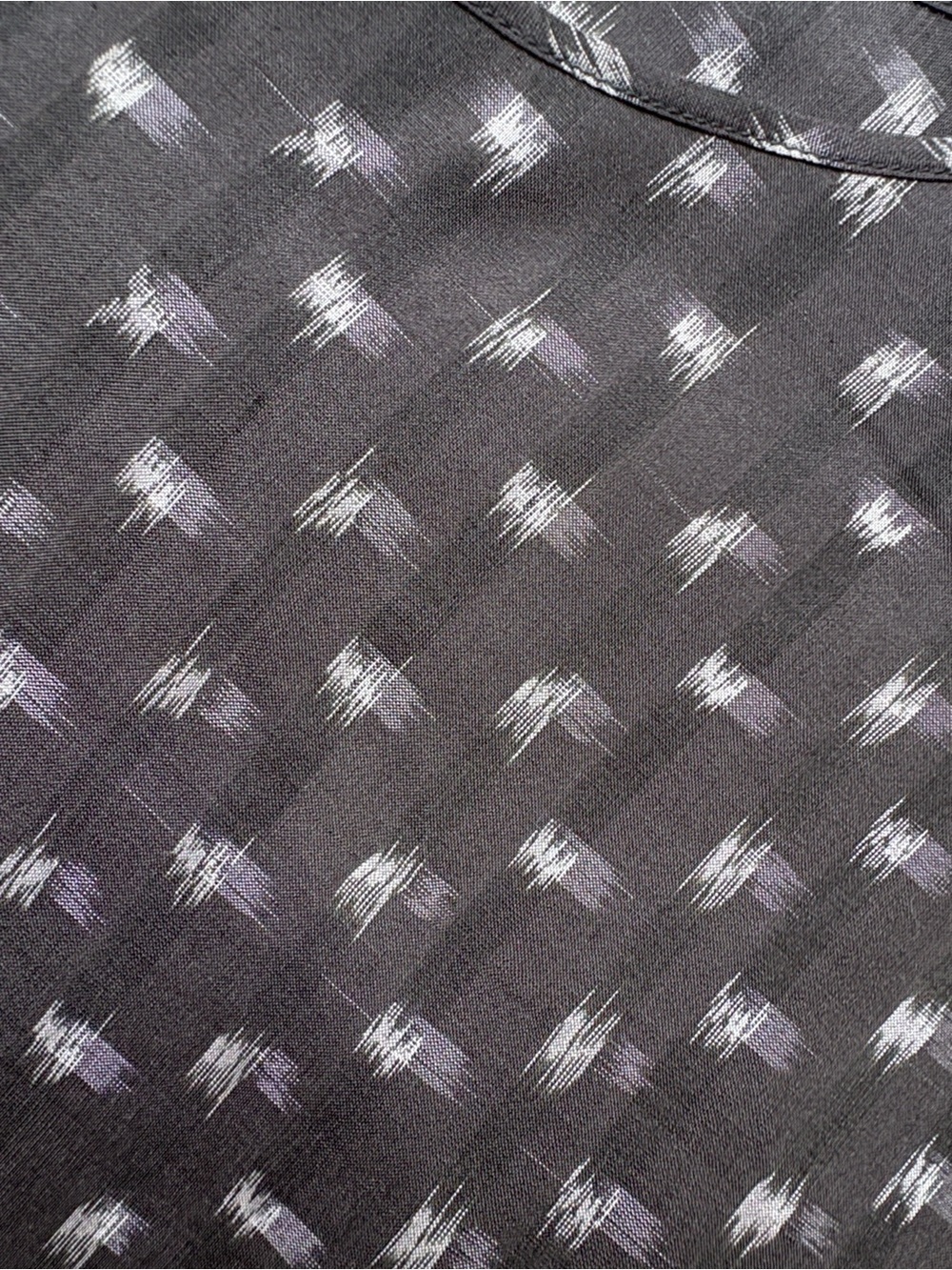 Eileen Fischer Dark Gray Printed Silk Tank Top - Picture 5 of 11